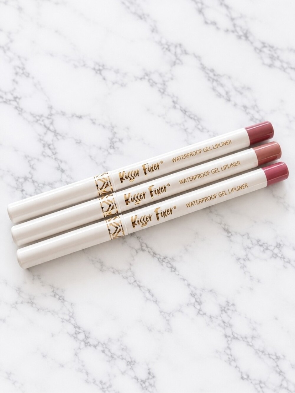 3 Belle Beauty TRUE NUDE, PINK NUDE, MAUVE NUDE Kisser Fixer WP Gel Lip Liners